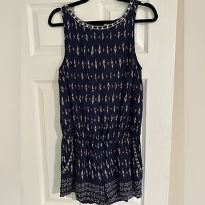 Joie Navy Romper with pockets, Size M
